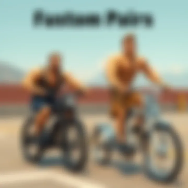 Two memes side by side, one of a muscular character on a bike next to a cartoonish tricycle version of the same character, showcasing their humorous contrast.