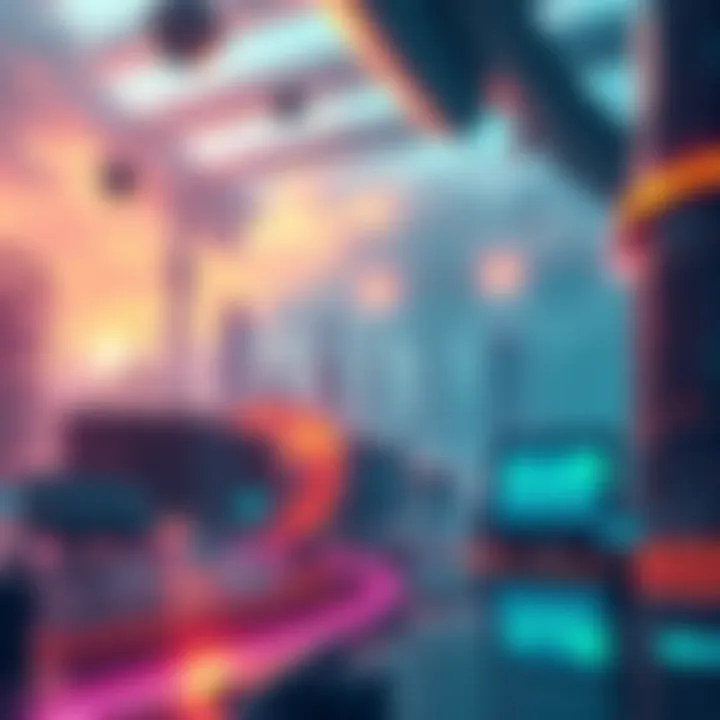 A digital illustration showing a futuristic city with blockchain elements and charts indicating growth, representing Solana's potential success.