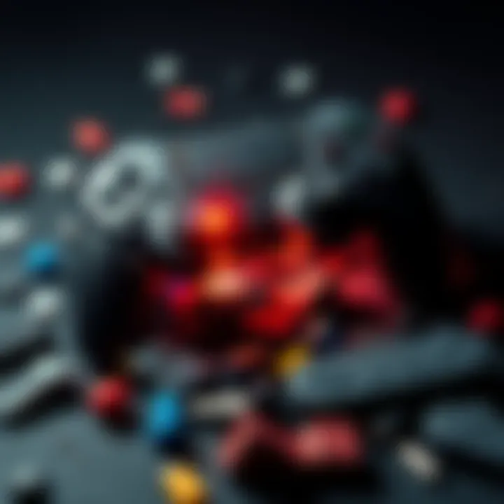 GameFi Project Failures A broken video game controller symbolizes the collapse of GameFi projects; discarded game assets scattered around.