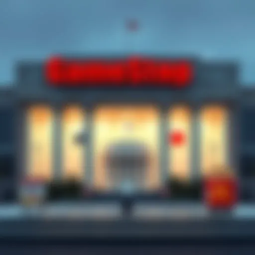 A graphic showing GameStop tweets, The White House logo, and fast-food brand symbols, representing the Four Pillars of Object-Oriented Programming concepts.