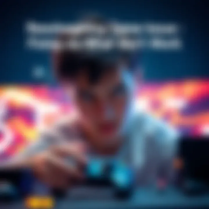 A gamer looking frustrated while trying to fix a non-working video game on a console.