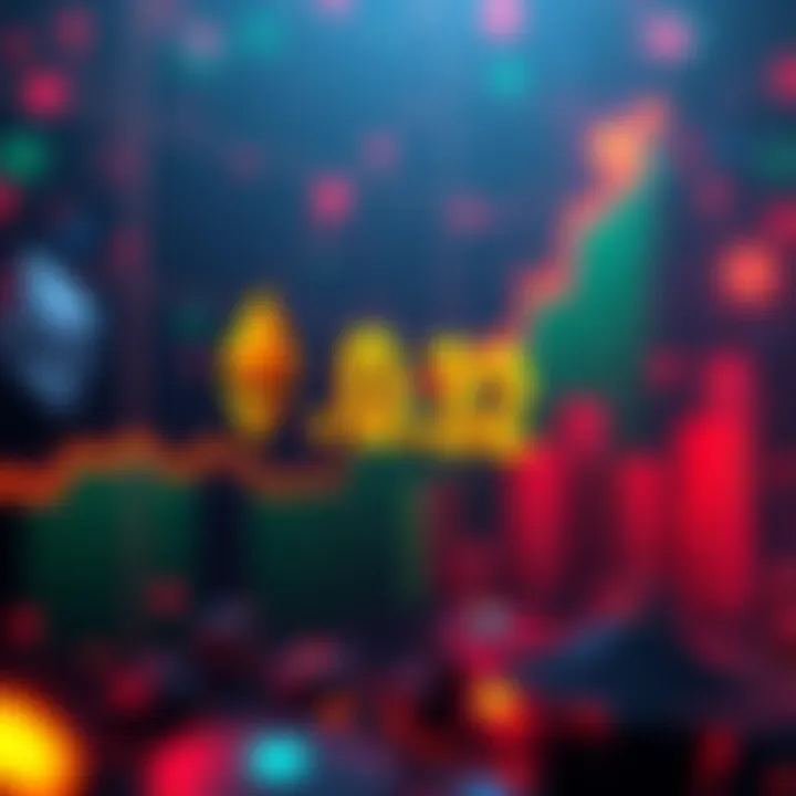 Graphic showing Ethereum gas price at 0.032 Gwei with a rising chart and active addresses increase