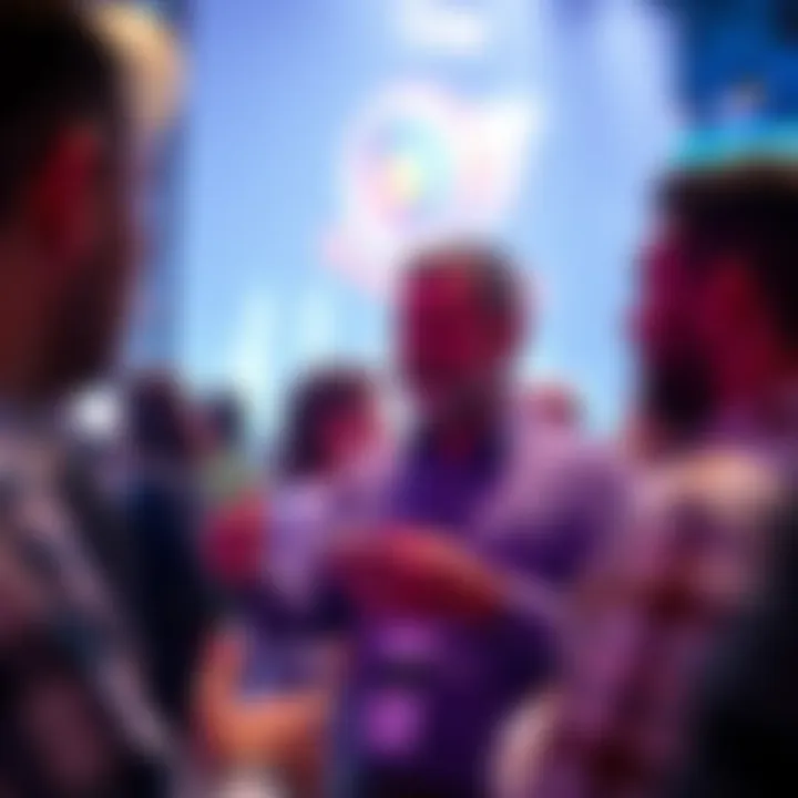 Gav interacting with people at an event, sharing insights and updates on his latest ventures in 2026.