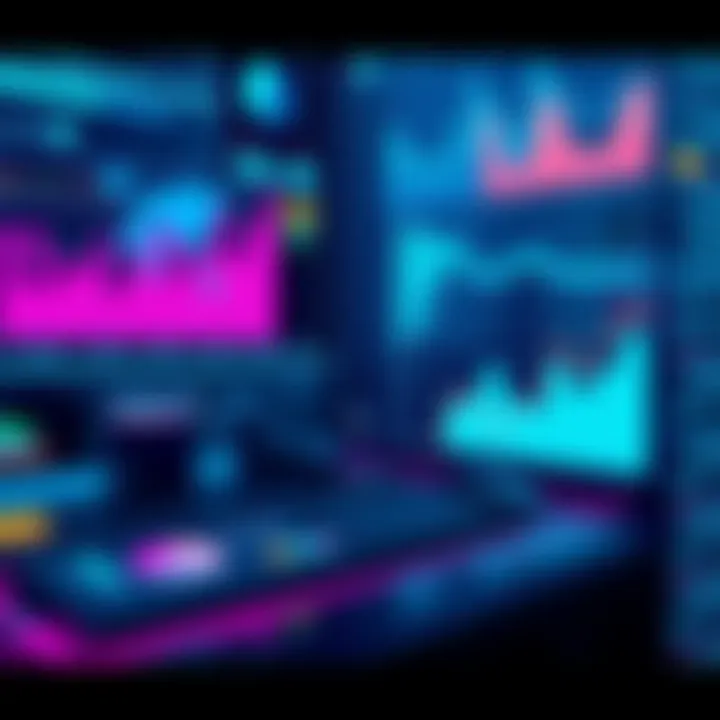 Illustration showing the inputs at policy functions with graphs and charts illustrating data analysis and project planning at Gimbalabs.