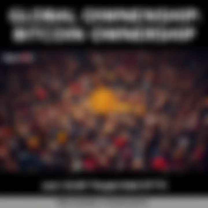 Global Bitcoin Ownership A visual representation of Bitcoin ownership showing a small group of 10,000 people amid a larger crowd, symbolizing the exclusivity of Bitcoin possession.