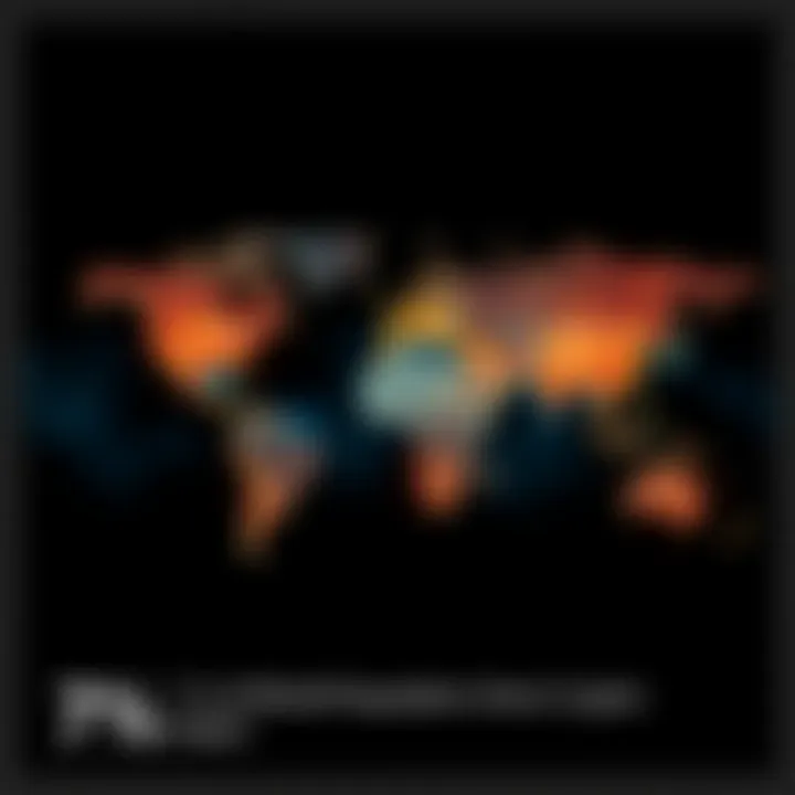 A visual representation of the world map highlighting that only a small portion of people are engaged in cryptocurrency, indicating opportunities for investment.