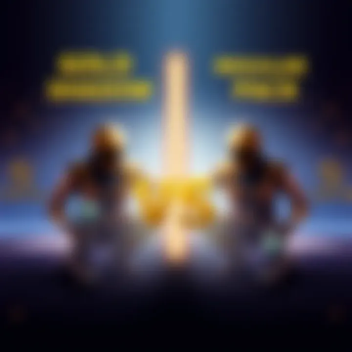 A side-by-side comparison of Gold Shadow Packs and Regular Gold Packs in Sorare, highlighting their differences and features