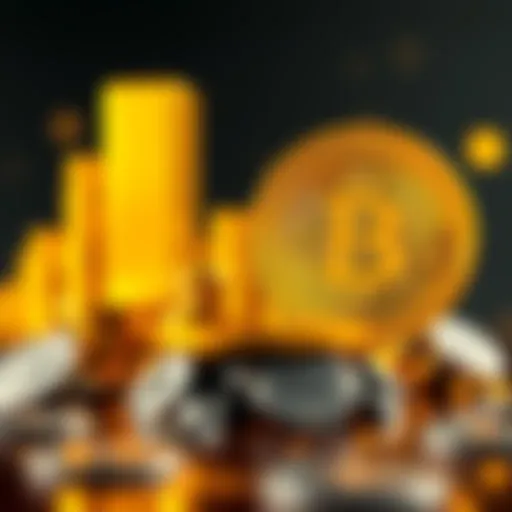 Visual representation showing gold rising sharply while Bitcoin remains flat, highlighting the performance difference in 2025.