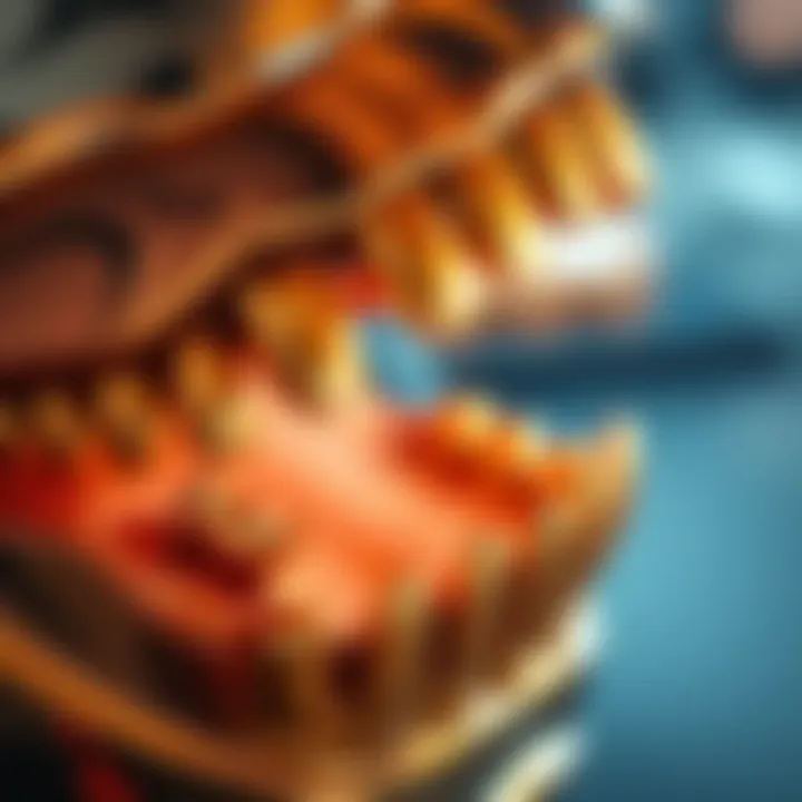 Gold Jaws Plating Quality Close-up of high-quality gold plating on metal jaws showcasing craftsmanship.