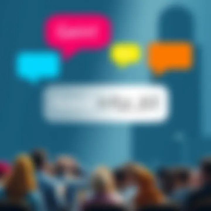 A thought-provoking prompt inviting people to fill in the phrase 'Good for ___' with colorful speech bubbles around it, encouraging discussion.