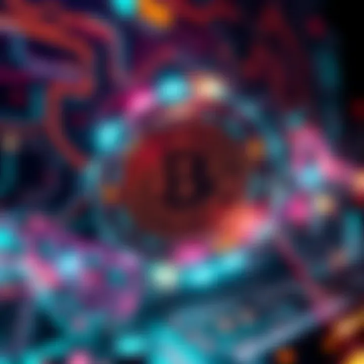 Concept of quantum computing impacting Bitcoin security