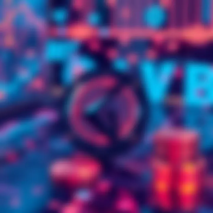 A visual representation of Google Quantum showing support for cryptocurrency, featuring a futuristic digital background with symbols of blockchain and coins.