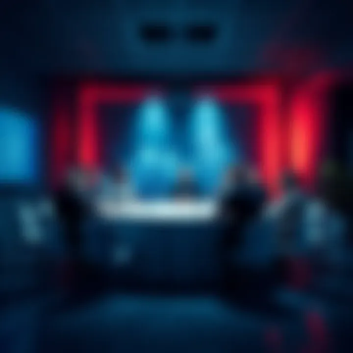 Group of people in a roundtable discussion about sustainable Treasury management