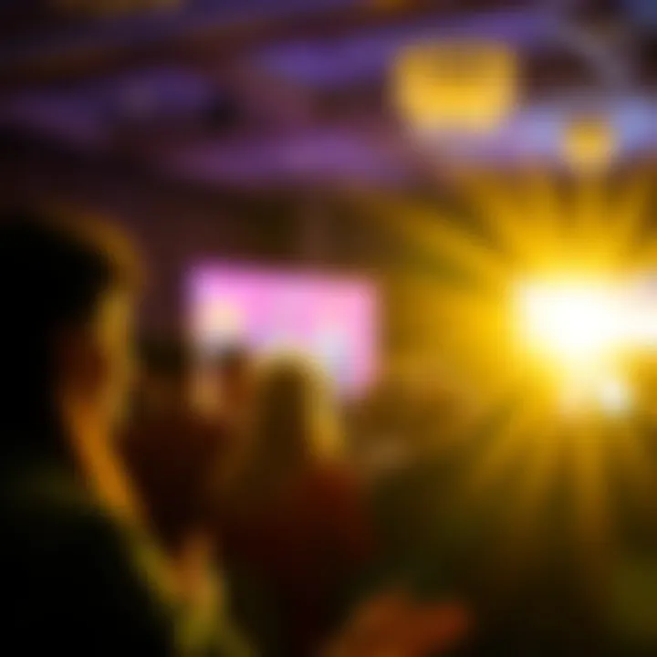 People at the LFDT Annual Member Summit expressing gratitude to sponsors with smiles and applause