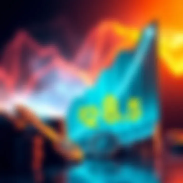 A graphic showing a rising graph with KAS cryptocurrency symbols and a projection of $2.85, attracting investor attention.