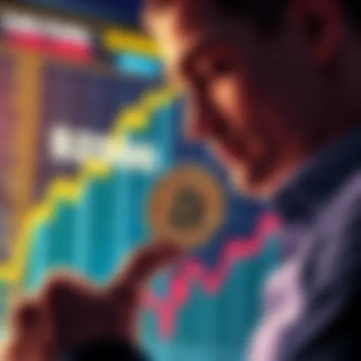 Person holding a GTA6 leak coin, looking at a graph showing rising profits, with $2500 highlighted in the background