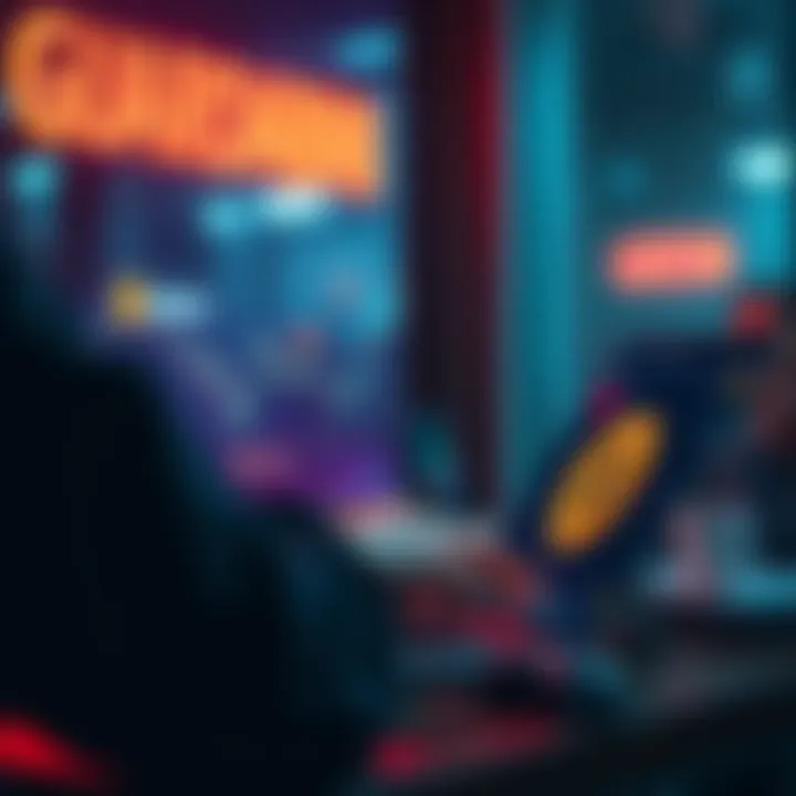 A person using a laptop to buy Bitcoin on Guardarian without KYC verification