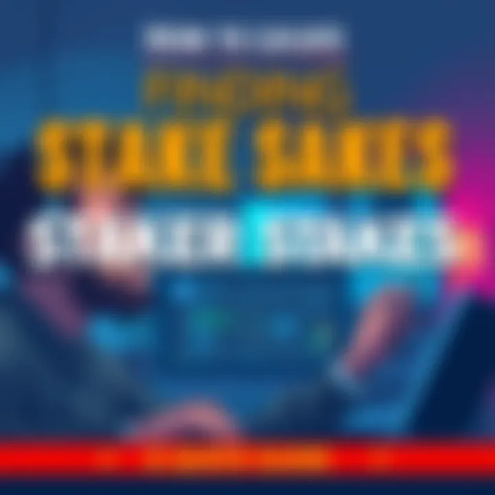 An illustration showing a person looking at a computer screen with a confused expression while searching for staker stakes.