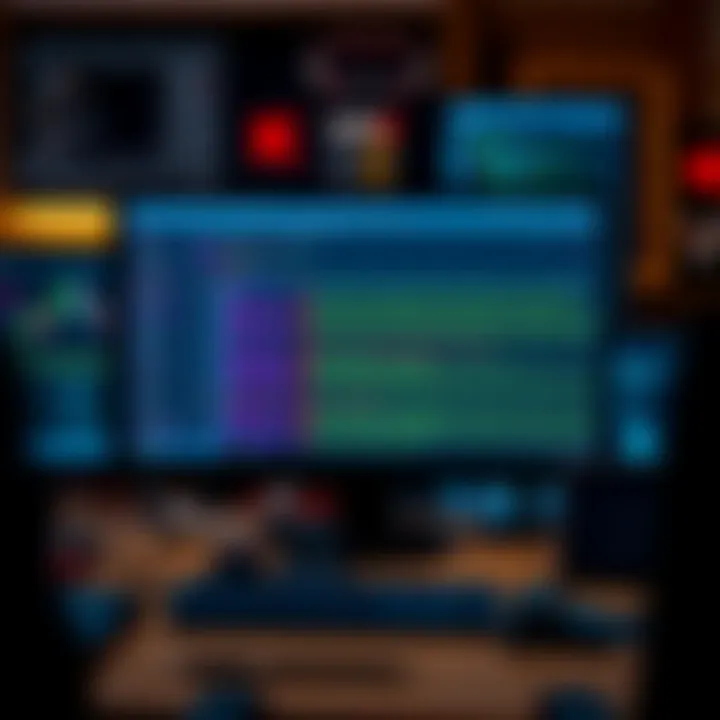 A computer screen shows manipulated Git repositories with fake contributors and altered commit history.