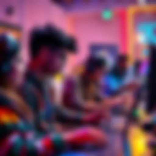 Group of people coding and collaborating during a hackathon in India