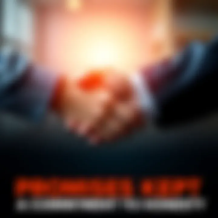 Handshake Symbolizing Trust Two hands shaking to represent trust and commitment to honesty in relationships.