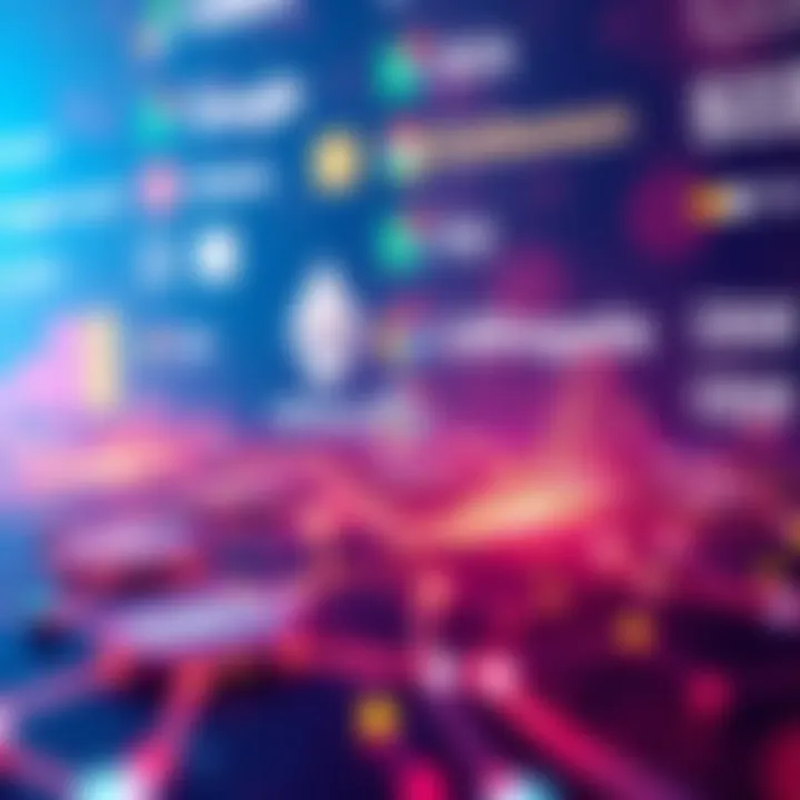 A visualization of Hedera's transactions surpassing Ethereum and Solana, with logos of major companies like Google and IBM in the background.