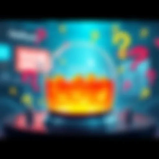 An illustration showing a Helium IoT hotspot with a disappearing flavor, symbolizing its sudden absence, surrounded by questions marks and digital elements.