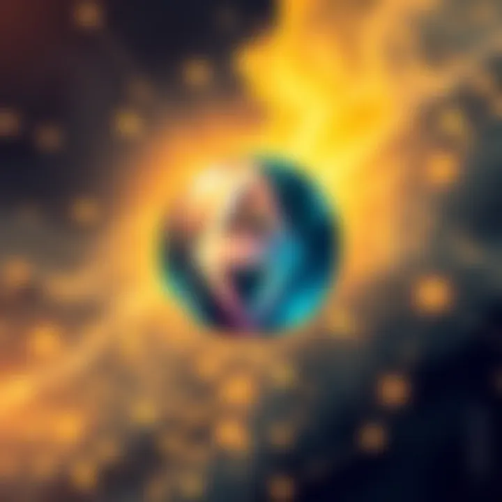 An illustration showing the Helium logo intertwined with Solana's logo, highlighting the issues with connectivity and stability between the two.