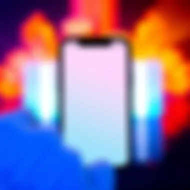 A smartphone displaying the Helium wallet app showing a zero balance and an empty screen