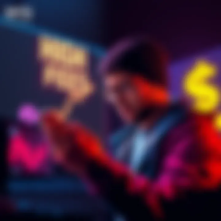 High Crypto Fees A graphic showing a rising trend line with a dollar sign and a frustrated crypto enthusiast looking at a screen showing high fees.
