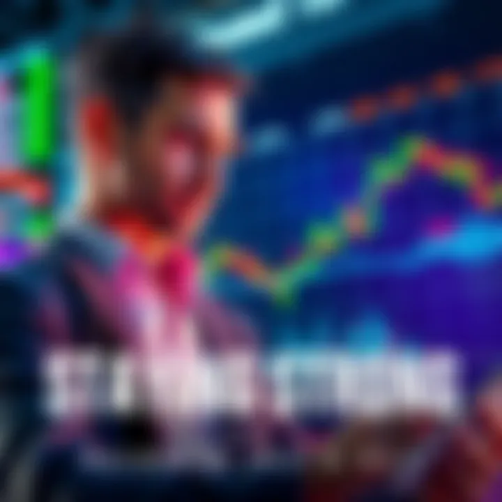 Holding Steady in a Financial Market A confident investor reviewing financial charts with a calm expression, symbolizing strength during market challenges