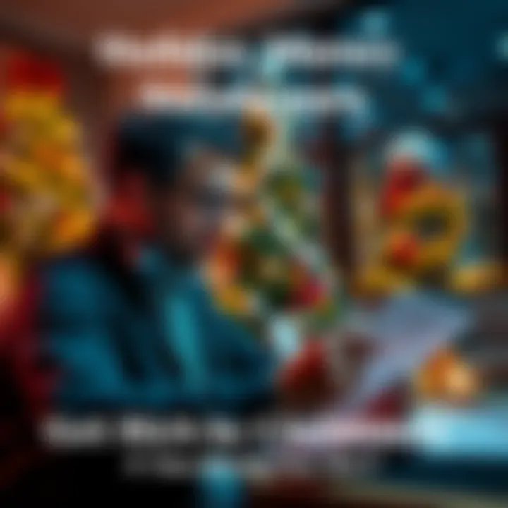 A person reviewing financial plans with a Christmas tree and decorations in the background, symbolizing the goal to improve finances by Christmas.