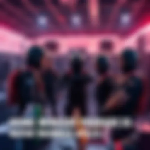 Group of home miners discussing the upcoming Apollo 3 release with mining equipment in the background