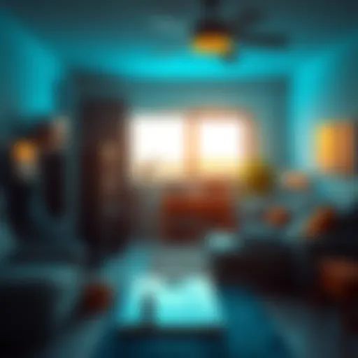 A home mining rig powered by solar panels with mining hardware visible, showcasing a setup in a living room or garage.