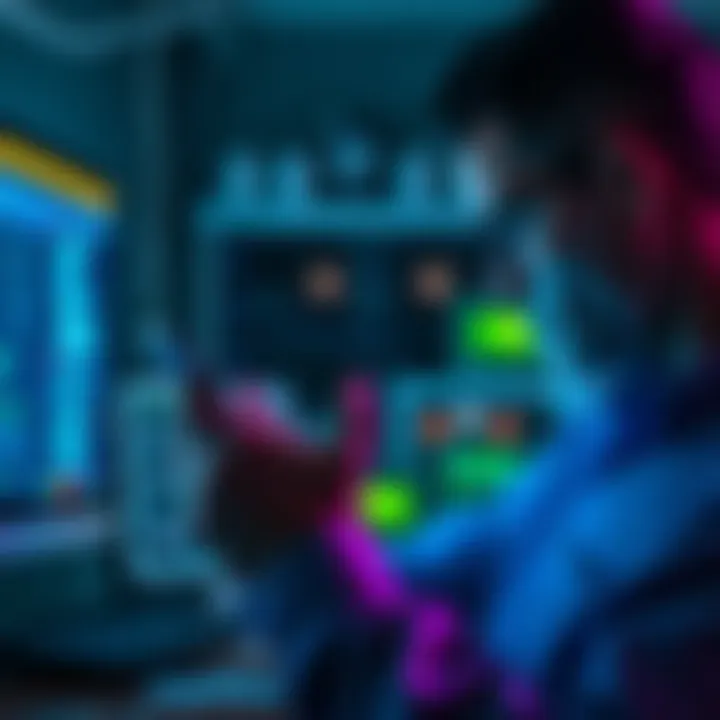 Troubleshooting Honeygain Issues A person checking their phone and router settings to resolve Honeygain data sharing issues