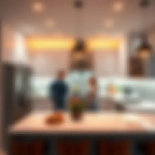 Adam and Jolene showcase a bright, modern kitchen with stylish appliances and décor