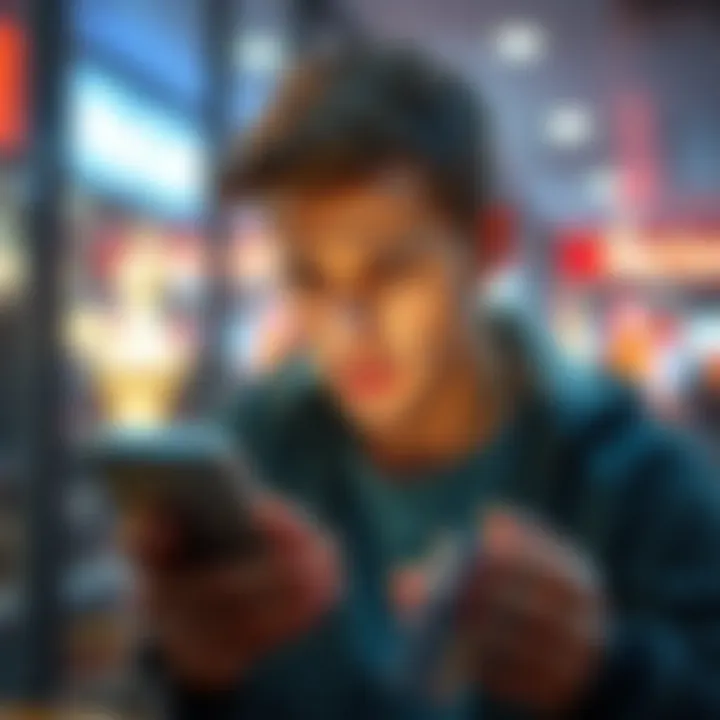 Person looking frustrated while using a smartphone app for Icy Card and Priority Pass updates