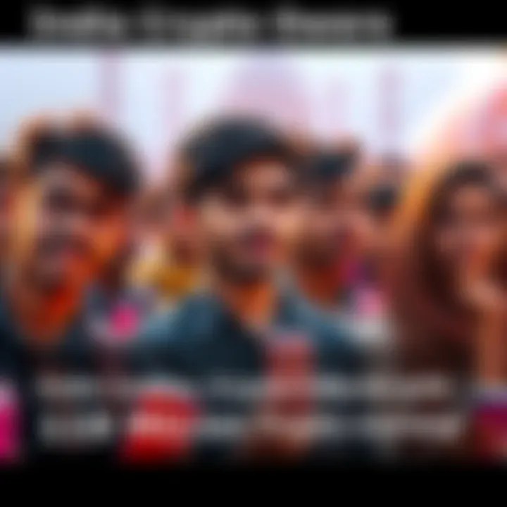 India Crypto Owners Young investors in India showing interest in cryptocurrencies, representing the growth of crypto ownership among the youth.