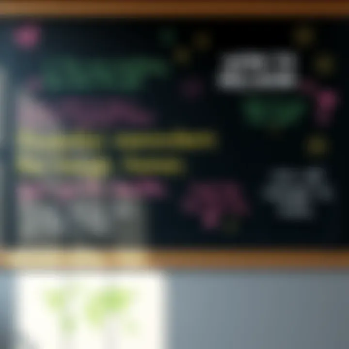 Inspirational Quotes on a Chalkboard A chalkboard with uplifting quotes written in colorful chalk, surrounded by motivational symbols like stars and hearts.