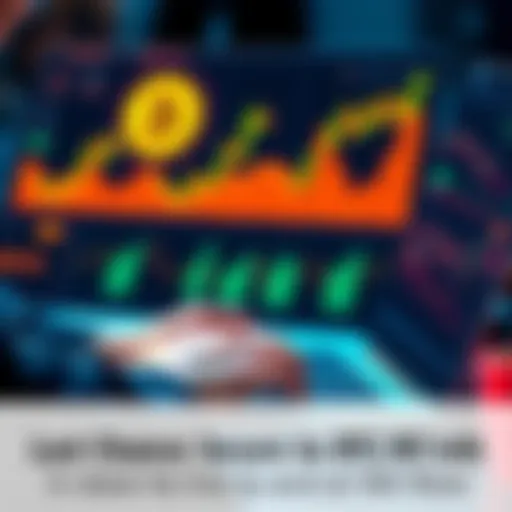 A person typing on a laptop while looking at charts for Bitcoin and Ethereum investments