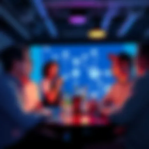 A group of investors discussing blockchain infrastructure at a crypto meetup, highlighting the focus on foundational technology over Layer 2 tokens.