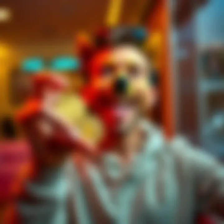 Person excitedly holding Dogecoin coins with a smile, representing a personal investment choice