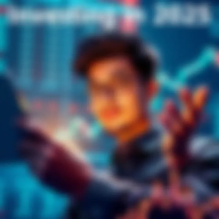 A person looking at financial charts with a hopeful expression, symbolizing investment opportunities