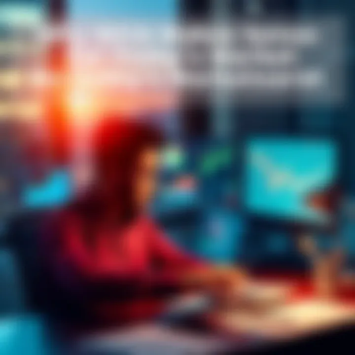 A person sitting at a desk with a laptop, reviewing financial graphs and charts, looking thoughtful about investments in a volatile market.