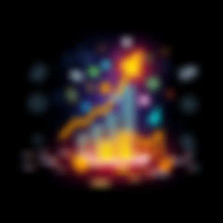 A visual representation of stable investment strategies featuring diverse financial graphs and charts in a dynamic market environment.