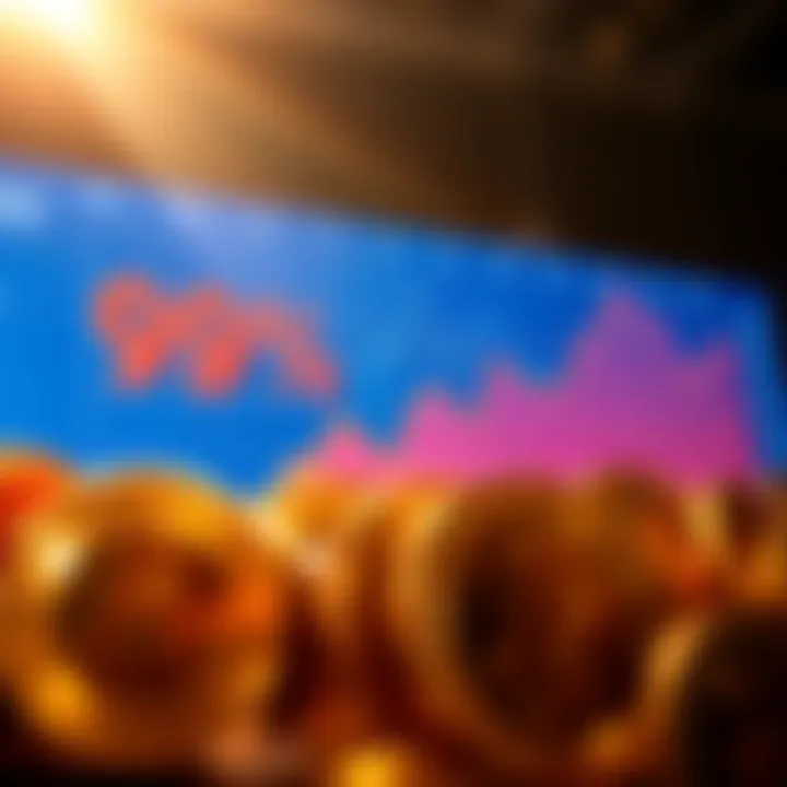 A graph showing a steep decline in DOT value from a high peak to a low point, illustrating a 99% loss.