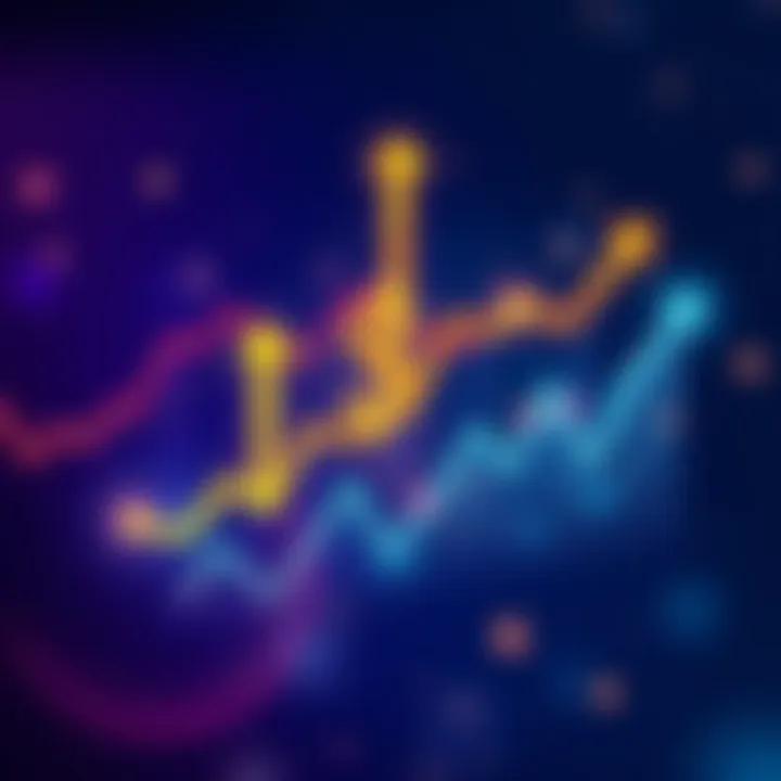 A graphic showing different investment choices like lump sum, dollar-cost averaging, and market trends with arrows indicating growth and decline.