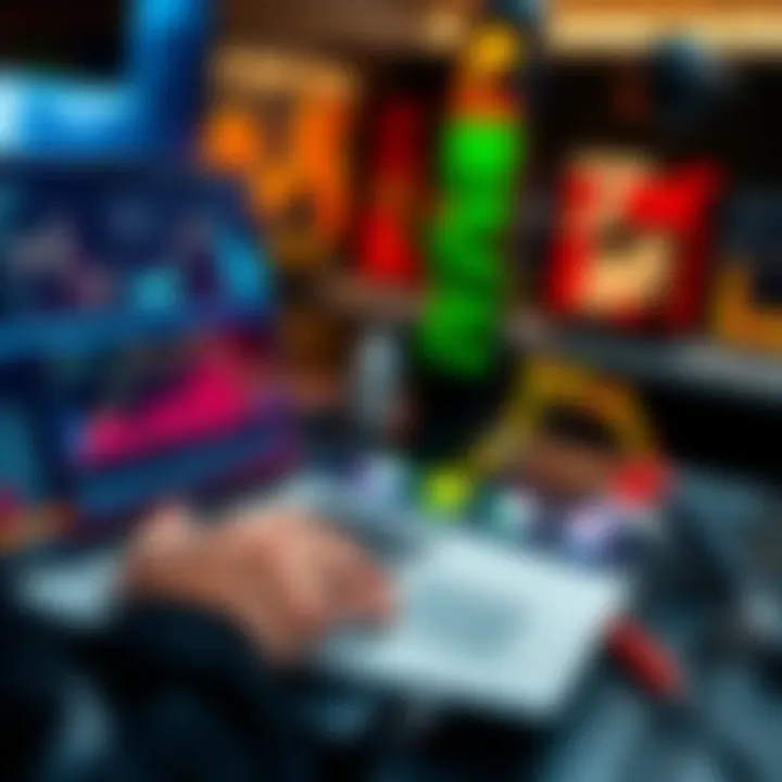 A person analyzing market trends on a laptop with charts showing rising and falling prices, symbolizing missed investment opportunities.