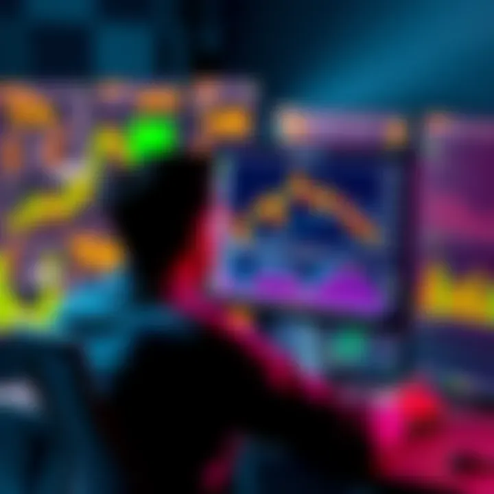 A person analyzing charts and graphs on a computer screen, symbolizing investment strategies for Hodl and Jit mode.