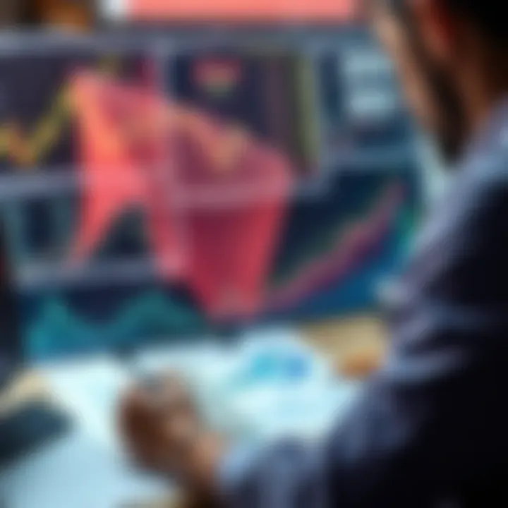 A person analyzing financial charts and graphs while planning investments, representing Dollar-Cost Averaging strategies.